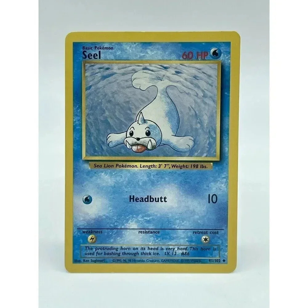 Seel 41/102 Base Set‎ Unlimited Uncommon Pokémon TCG Non Holo Vintage 1999 LP
